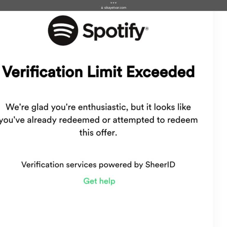 Spotify Öğrenci Hesabı Onay Sorunu