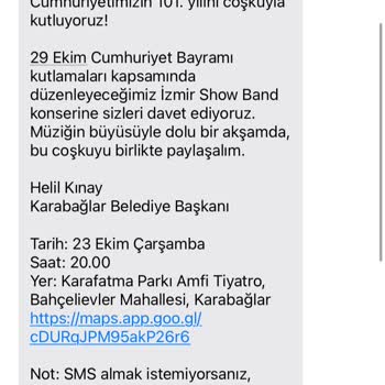 Karabağlar Belediyesi'nden Gelen Sürekli SMS Rahatsızlığı