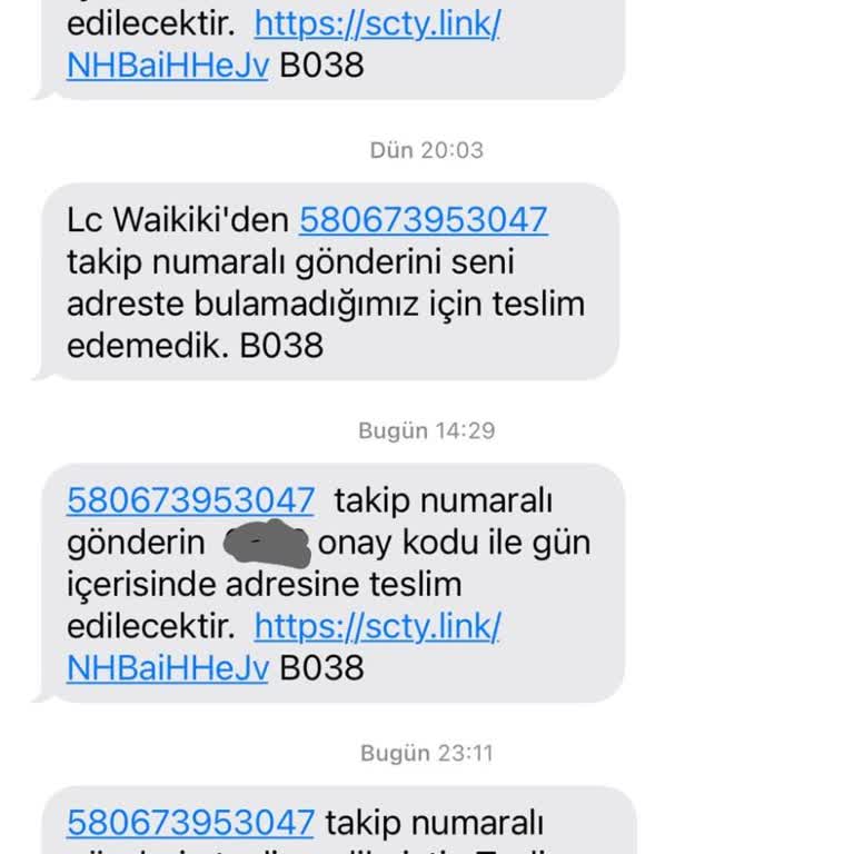 LCW Kayıp Kargo Ve Yanıltıcı Teslimat Bildirimi