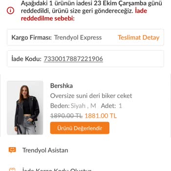 Bershka Mont İadesinde Yaşanan Sorun Ve Geri Ödeme Mağduriyeti