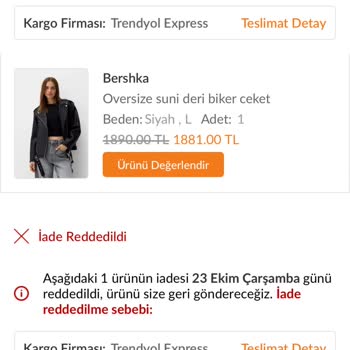 Bershka Mont İadesinde Yaşanan Sorun Ve Geri Ödeme Mağduriyeti