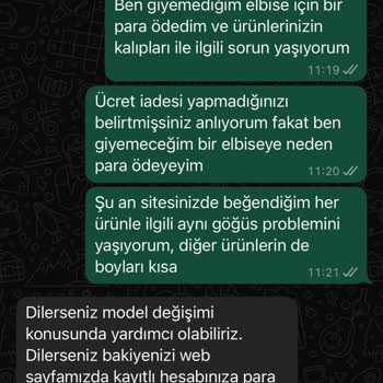 Muun Shop'tan Aldığım Elbiseler Kötü Dikiş Ve İade Sorunlarıyla Hayal Kırıklığı Yaratıyor