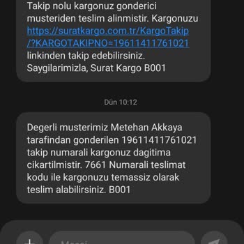 Sürat Kargo Teslimat Sorunu: Kargo Ücreti Boşa Mı?
