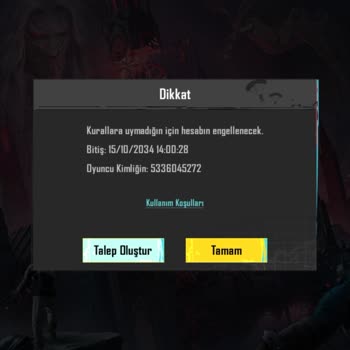 PUBG (Pubgmobile.com) Haksız Ban Nedeniyle Mağdurum