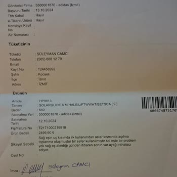 Adidas'tan Kusurlu Ayakkabı Ve Mağduriyet