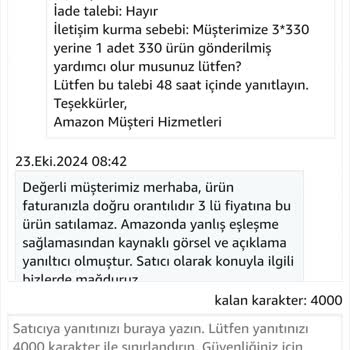 Amazon'da Yanıltıcı Ürün Ve Müşteri Hizmetleri Hayal Kırıklığı