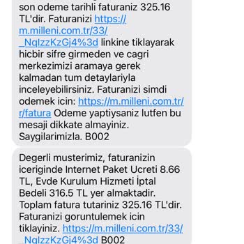 Milleni.com'un Yanıltıcı Taahhüt Ve Fatura Uygulamaları