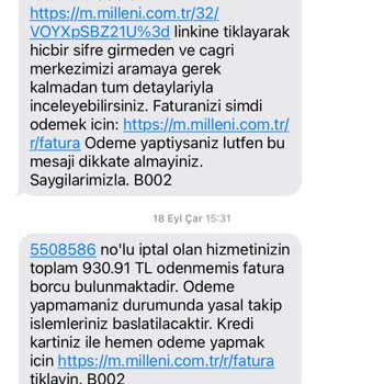 Milleni.com'un Yanıltıcı Taahhüt Ve Fatura Uygulamaları