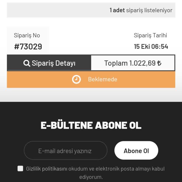 9 Günlük Sipariş Bekleyişi Ve İletişim Sorunları