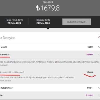 Vodafone'dan Beklenmedik Aşım Ücreti Şoku