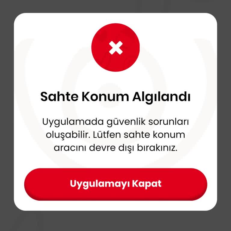 Uygulama Giriş Sorunu Ve Sahte Konum Hatası