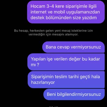 Teslim Edilmeyen Koltuk Ve İletişimsizlik Sorunu