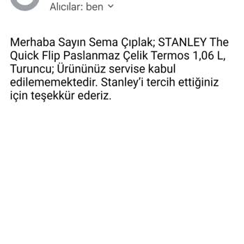 Stanley Termos Kapağı İçin Çözüm Bekliyorum