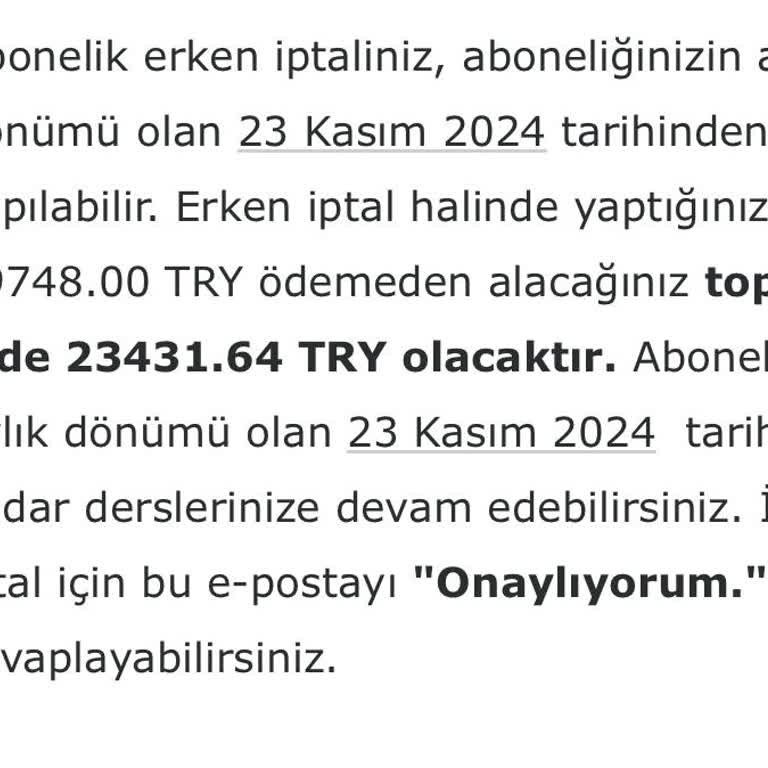 Üyelik İptalinde Yüksek Kesinti Şikayeti