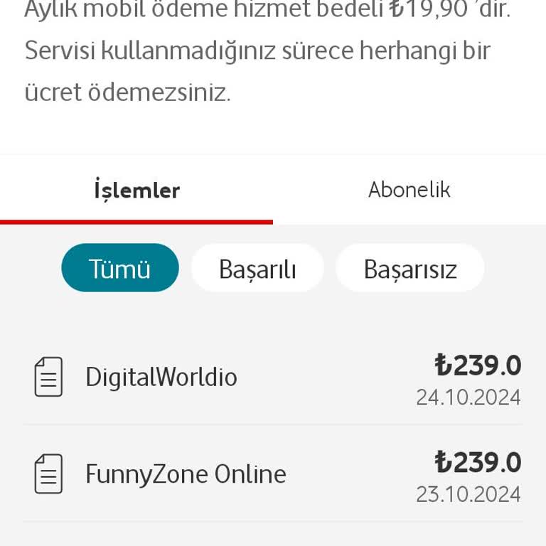 Vodafone'dan İzinsiz Mobil Ödeme Şoku