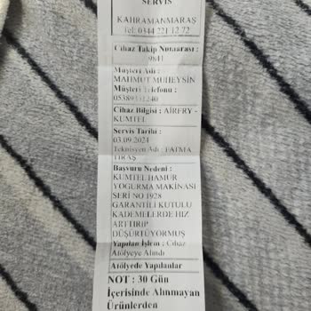 Hamur Yoğurma Makinesi Hız Anahtarı Sorunu