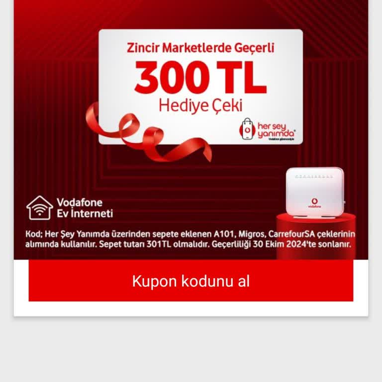 Vodafone'un Hediye Çeki Aldatmacası
