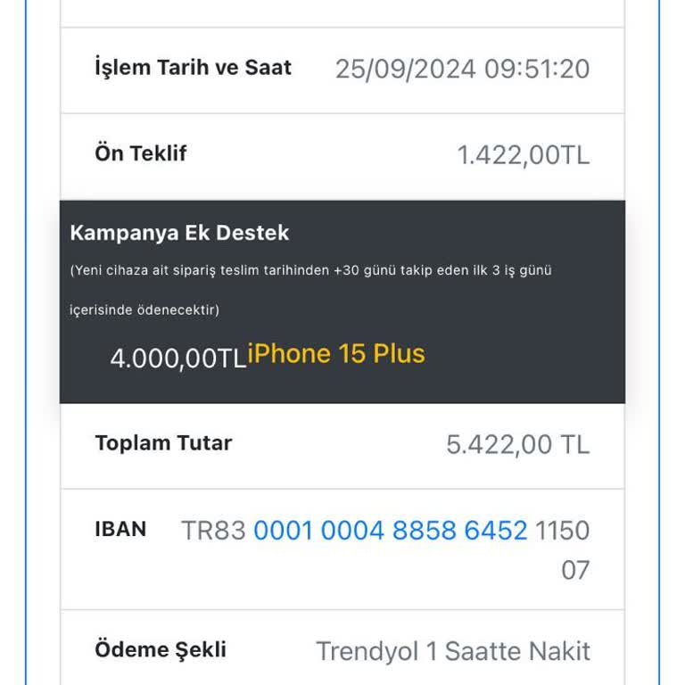EasyCep'te Destek Bedeli Mağduriyeti