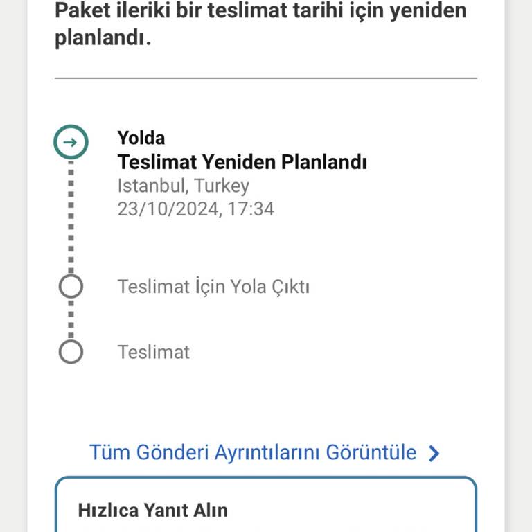 UPS Teslimatında Yanlış Bilgilendirme Ve Gecikme
