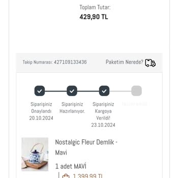 Kırık Gelen Demlik Ve Sorunlu İade Süreci