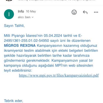 Kazandığım Forma Yerine Yanlış Ürün Gönderildi