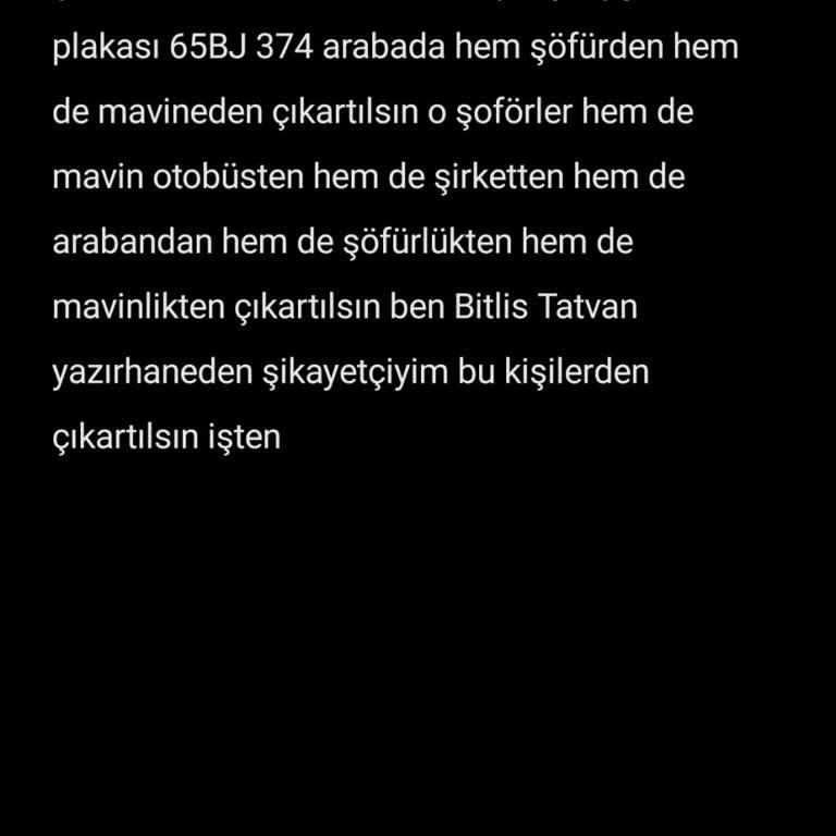 Bestvan Şirketinin Şoför Ve Muavininden Şikayet