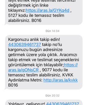 Aras Kargo Göksu Şubesi'nde Teslimat Sorunu Ve Müşteri Hizmeti Eksikliği