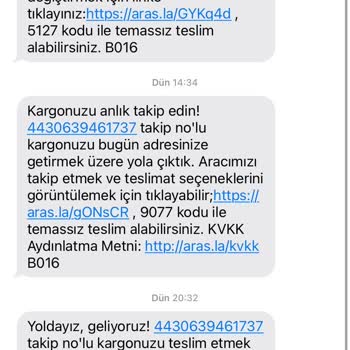 Aras Kargo Göksu Şubesi'nde Teslimat Sorunu Ve Müşteri Hizmeti Eksikliği