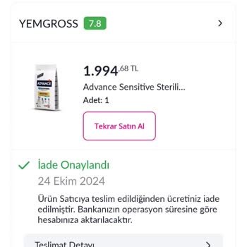 Pazarama'da Sipariş Teslim Edilememe Ve Habersiz İade Sorunu
