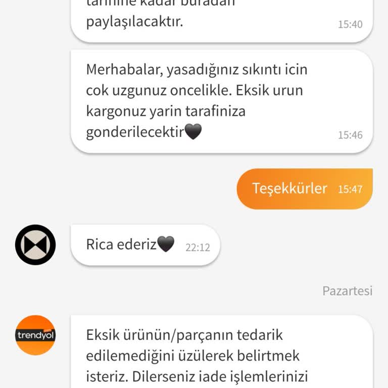 Trendyol'da Eksik Ürün Ve İletişim Sorunu