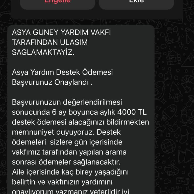 Sahte Yardım Vakfı Mesajlarıyla Bilgi Güvenliği Tehdidi
