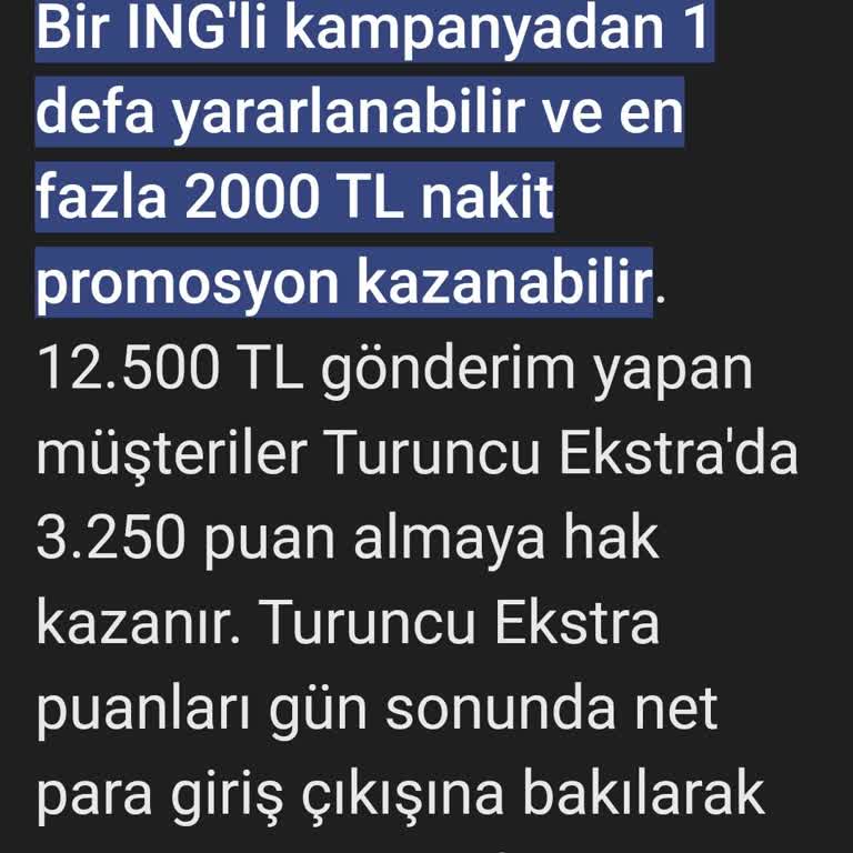 ING Bankası Promosyon Hakkında Mağduriyet