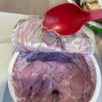 Yaban Mersinli Sek Quark Yoğurdunda Beklenmedik Sorun