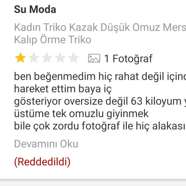 Yorum Sansürü: Ürün Hakkındaki Gerçekler Gizleniyor