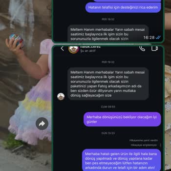 Yanlış Ürün Gönderimi Ve İletişim Sorunları