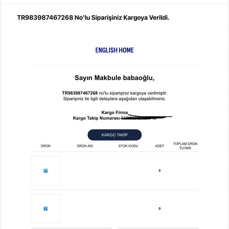 Kayıp Sipariş Ve İlgisiz Müşteri Hizmetleri