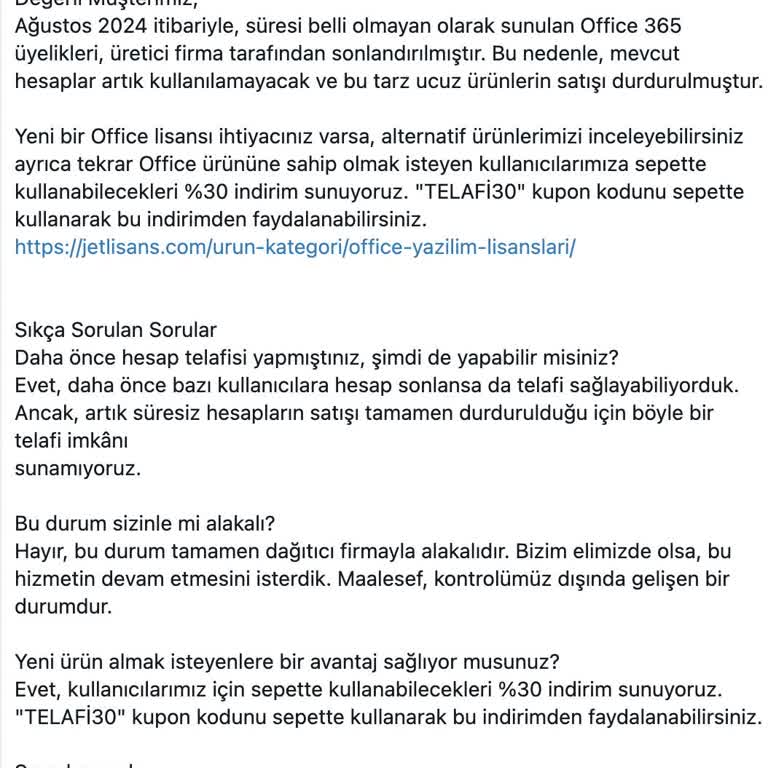 Jetlisans'ın Süresiz Lisans Yanıltmacası!