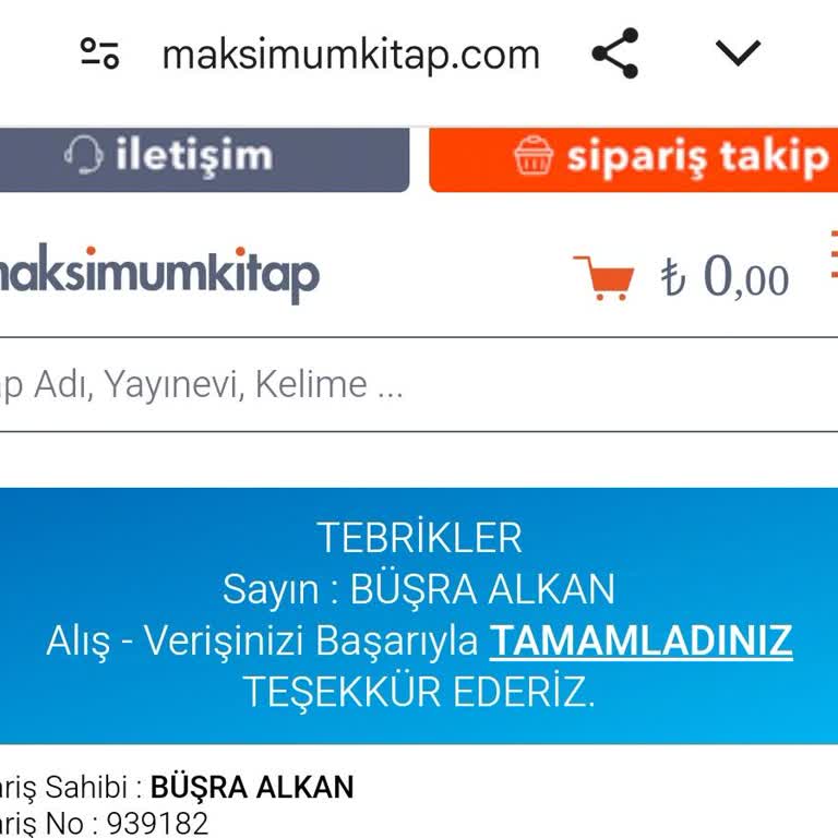 Siparişimin Kargoya Verilmemesi Ve İletişim Sorunları