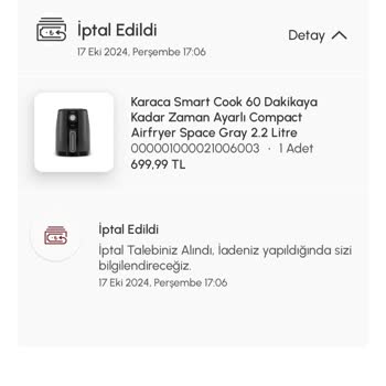 Karaca Züccaciye Ücret İadem Yapılmadı!
