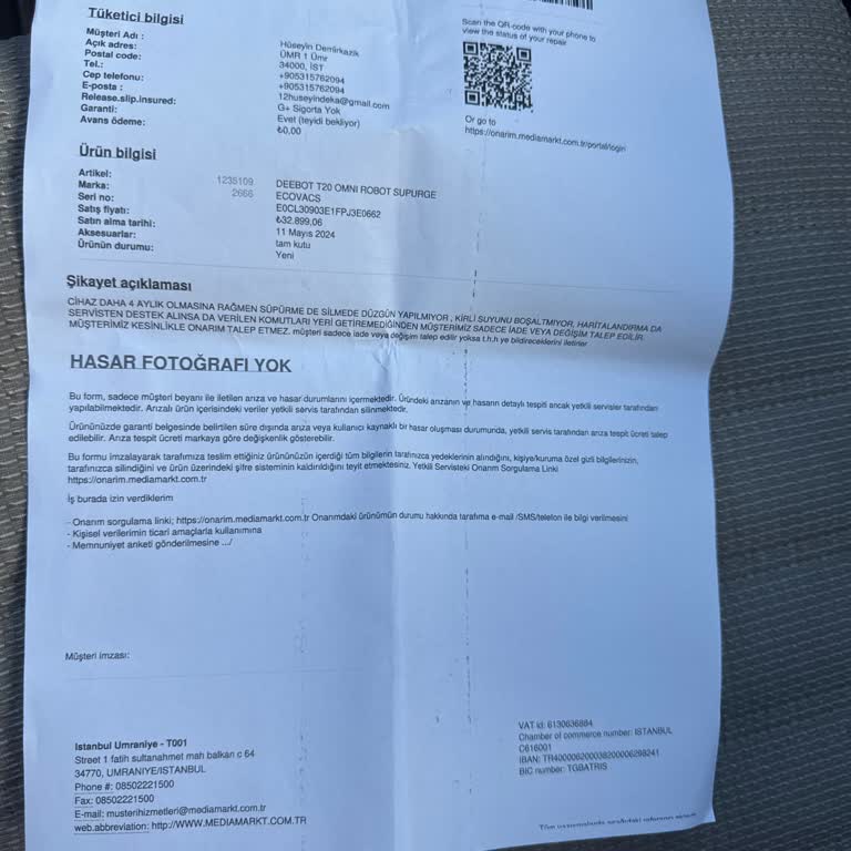 Media Markt'tan Aldığım Ürünün Sürekli Arızalanması