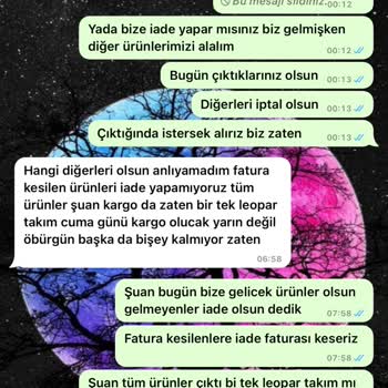 Yanlış Ürün Gönderimi Ve Kötü Müşteri Hizmeti