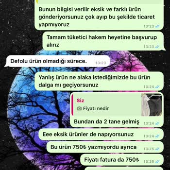 Yanlış Ürün Gönderimi Ve Kötü Müşteri Hizmeti