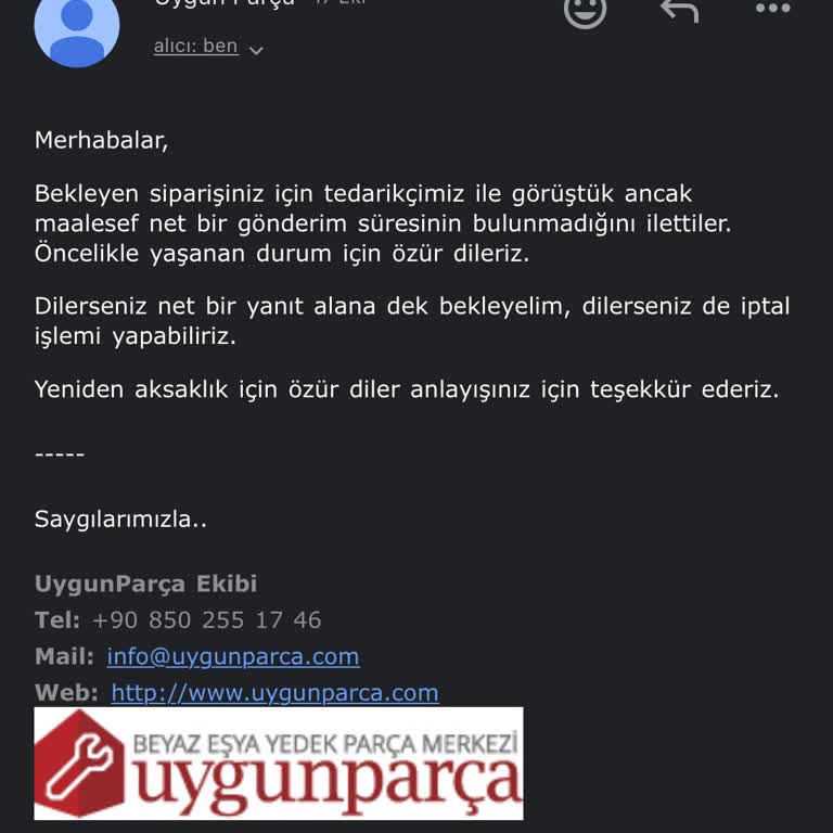 Sipariş Teslimatında Büyük Gecikme Sorunu