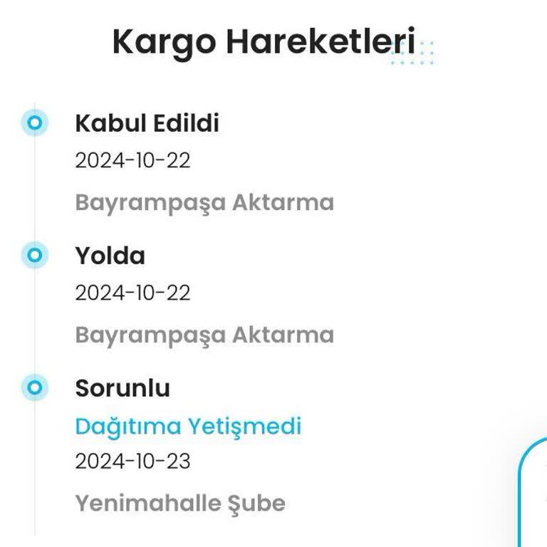 Kargomun Dağıtıma Çıkmaması Ve İletişim Sorunları