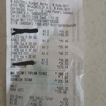 A101'de Etiket Ve Kasa Fiyatı Tutarsızlığı