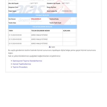 Aras Kargo'nun Teslimat Sorunları Ve İletişim Zorlukları