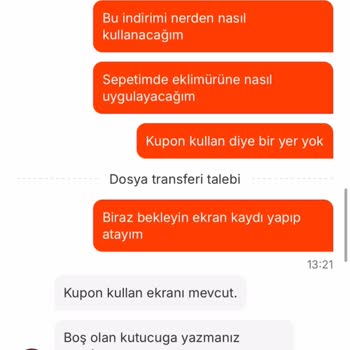Kupon Kullanım Sorunu Ve Yetersiz Müşteri Hizmeti