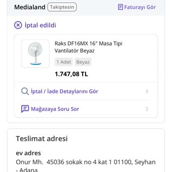 İade Edilmeyen Ücret Ve Müşteri Hizmetleri Sorunu