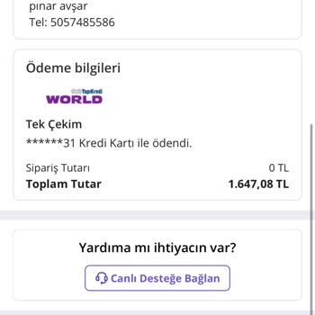 İade Edilmeyen Ücret Ve Müşteri Hizmetleri Sorunu