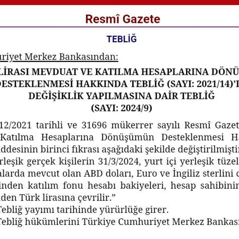 Döviz Dönüşümlü Mevduat Hesabı Açma Sorunu